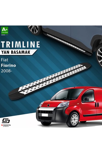 S Dizayn S-Dizayn Fiat Fiorino ile Uyumlu TrimLine Gri Yan Basamak 177 Cm 200...
