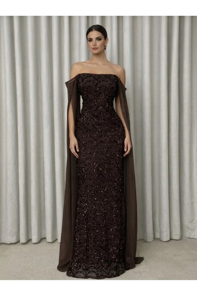 shahad fashion فستان "موجات الكاكاو" 🍫👑