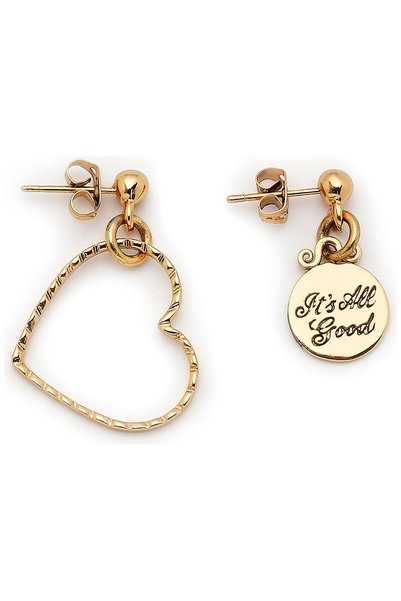 Mon Reve Meadow Heart Charm Pierced Earrings