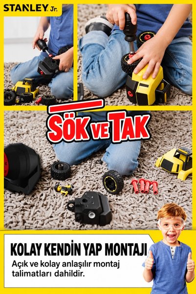 TOYFEST Tak Çıkar Beton Mikseri - XL