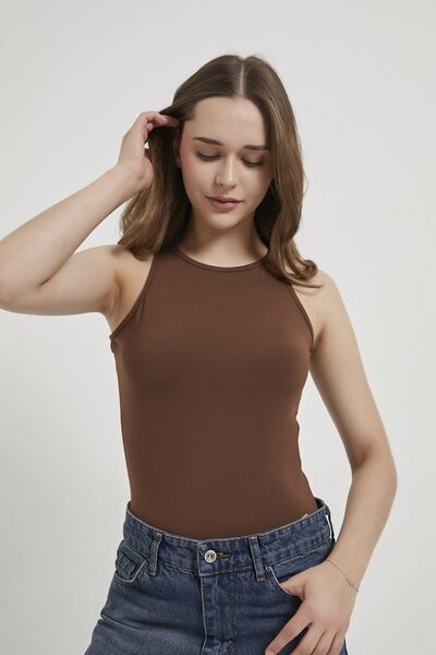 Arma Life Sleeveless Snap-Fastened Stretch Bodysuit