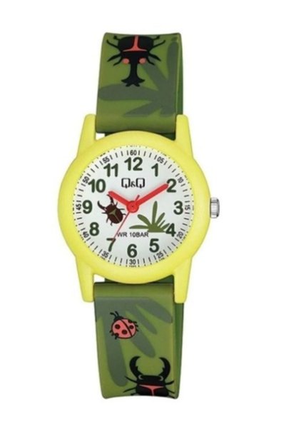 Q&Q Waterproof Children's Wristwatch Nature Themed Scorpion Ladybug
