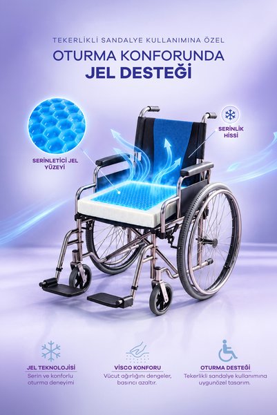 Simple. The Pillow Visco Jelli Cooling Wheelchair Cushion 45*43