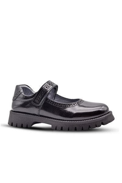 kids A more Glee BlaCK Patent Leather - Genuine Leather, Girls' SChool Shoes,...