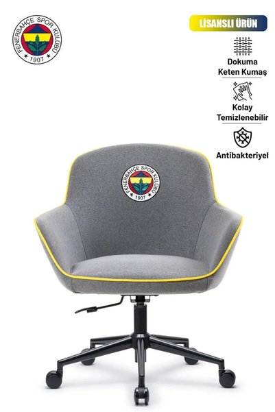 Fenerbahçe Fanchair x Icon Gri Kumaş Çalışma Koltuğu