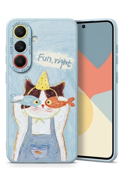 Nezih Case Samsung Galaxy A56 ile Uyumlu Kamera Korumalı Desenli Silikon Kılıf