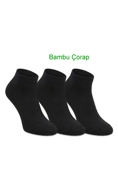 Slazenger JOYRIDE 3-Pack Women's Bamboo Ankle Socks, Black