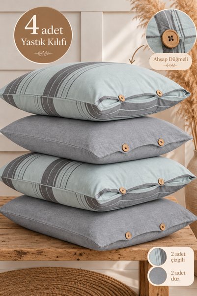 BESTİNA GOLD 4-Piece Pillowcase