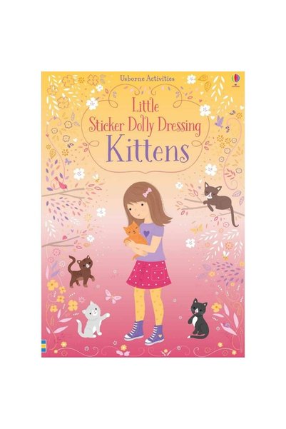 Usborne Album cu autocolante - Little Sticker Dolly Dressing Kittens