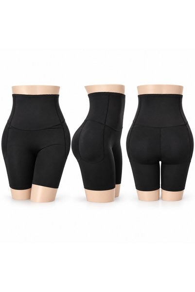 Fstyle Sleeping Muscle Hiding Corset with 4 Pieces of Sponge Fillers, Black