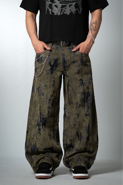 GRJ denim Ανδρικό τζιν παντελόνι Urban Moss Super Baggy