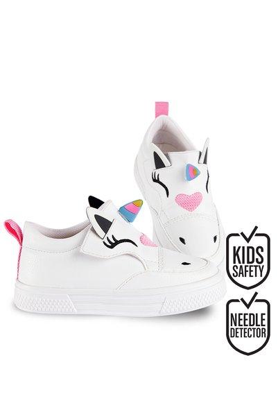 Denokids Unicorn bílé dívčí tenisky sportovní boty