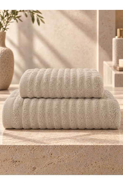 neşe home collection Oslo 2-Piece Luxury Bath Towel Set (50x100 & 70x140 cm) ...