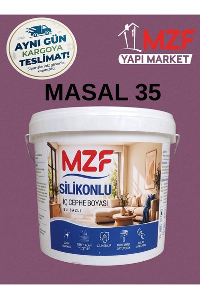 MZF Silikonlu Silinebilir Su Bazlı İç Cephe DUVAR Boyası KOKUSUZ - MOR DUVAR ...