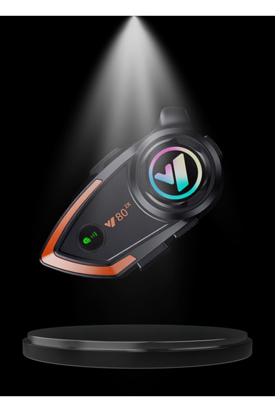 Venorıa Y80 2x Tüm Cihazlarla Uyumlu Su Geçirmez Bluetooth Motosiklet Kask Kulaklığı Interkom Iletişim Sistemi Yüksek Ses Kaliteli Gürültü Engelleyici Mikrofonlu Kablosuz Kask Içi Kulaklık Seti