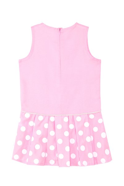 Denokids Havuç Delisi Kız Çocuk Pembe Elbise