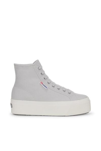 Superga 2708 Hi Top Kadın Gri Bilekli Sneaker