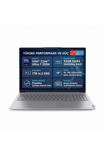 LENOVO Thinkbook 16 G8 Ial GTI321 Intel Core Ultra 7 255H 32GB (DDR5-5600) 1T...