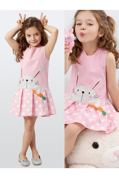 Denokids Rochie roz pentru fete Carrot Delisi