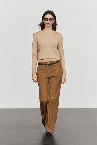 Massimo Dutti %100 yün bisiklet yaka triko kazak