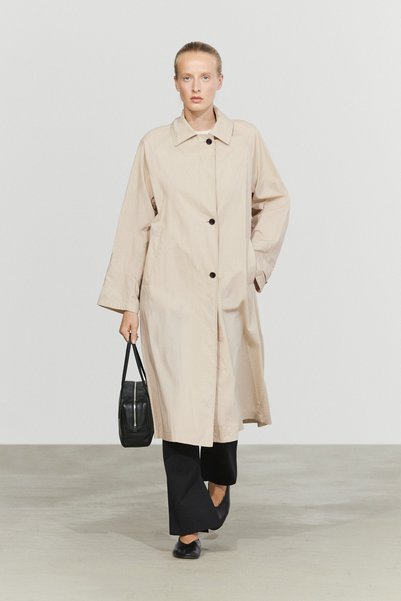 Massimo Dutti Uzun dökümlü trençkot