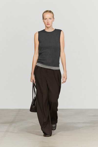 Massimo Dutti Yünlü, çift katmanlı t-shirt