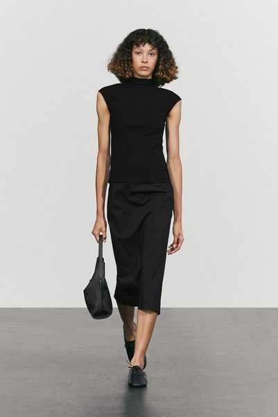 Massimo Dutti Dik yaka triko top