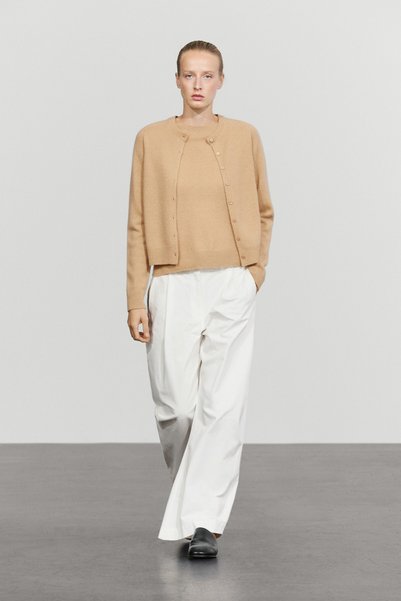 Massimo Dutti %100 kaşmir kısa triko hırka