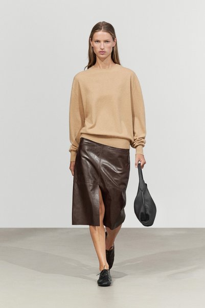 Massimo Dutti %100 kaşmir uzun kollu kazak