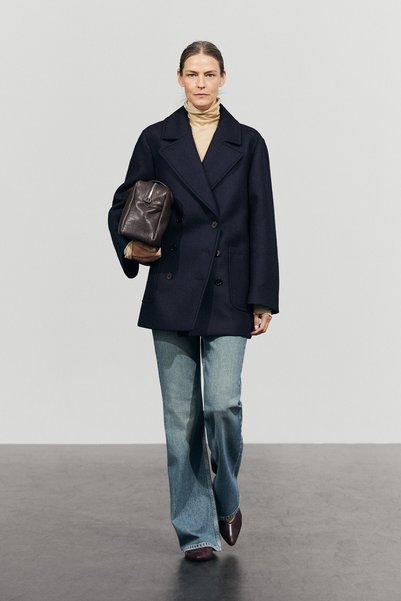 Massimo Dutti Orta boy kruvaze kaban