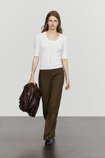 Massimo Dutti Dökümlü baggy pantolon