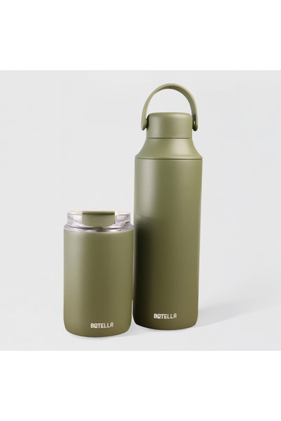 Botella Flaskee Cup Set – 600ml & 300ml Stainless Steel Double-Wall Tumblers ...