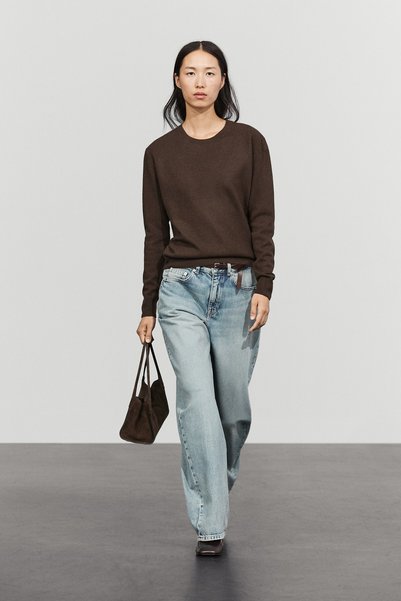 Massimo Dutti Yün karışımlı bisiklet yaka triko kazak