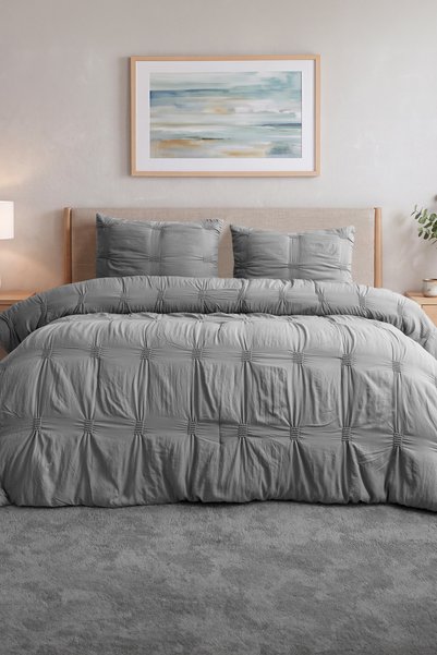 Elart Bianca Çift Kişilik Comfort Set Antrasit