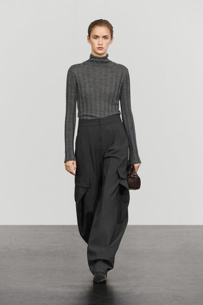 Massimo Dutti Flanel kargo pantolon