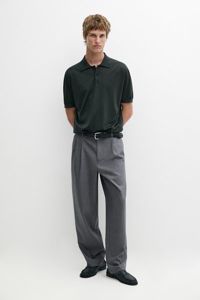 Massimo Dutti Rahat kesim pensli cold wool yün pantolon