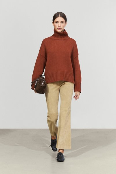 Massimo Dutti %100 yün oversize triko kazak