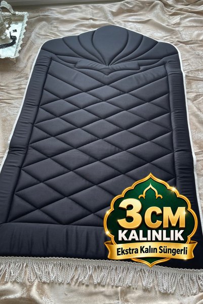 Lüks Ortopedik Kapitoneli 3 cm Kalın Süngerli Seccade Konforlu Taban Taşıma Çantalı 120 x 68 cm