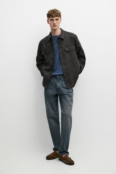 Massimo Dutti Cepli keten total look ince ceket