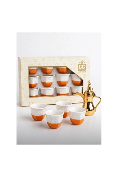 cc bin shihon Saudi coffee cups, set of 12 pieces, with traditional touches, ...