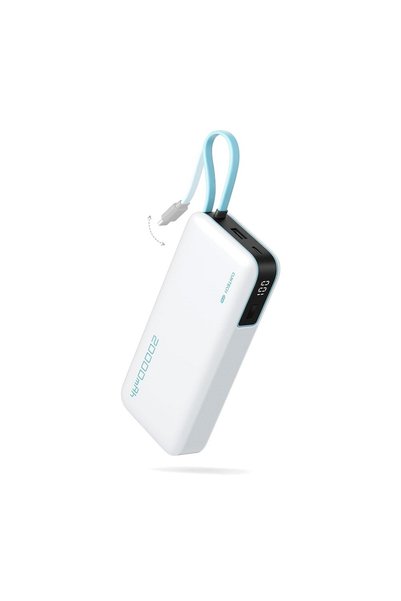 Cuktech Baterie externa Cuktech, portabila, cu cablu USB-C integrat, incarcar...