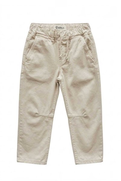 Genel Markalar Erkek Çocuk Krem Bej Gabardin Pantolon Beli Lastikli Cepli Rah...