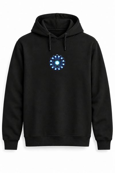 Alfa Tshirt Ironman Printed Black Sweatshirt