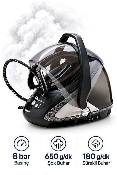 TEFAL Pro Express Ultimate Care 8 bar Basınç Buhar GV9620PRO Mutfak Tartısı H...
