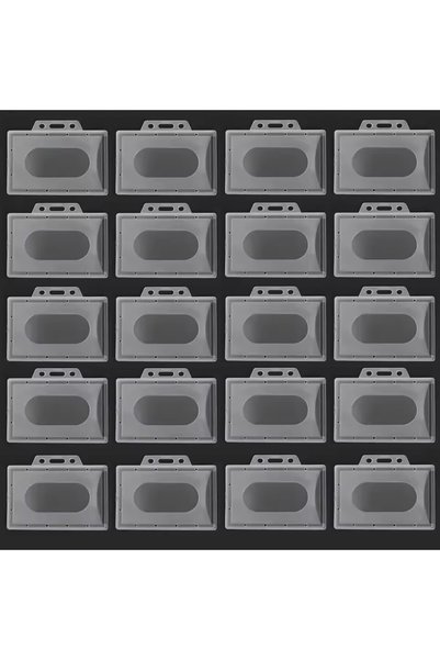 Choice10 20PCS-A 20/5/1PCS Waterproof Clear Plastic PVC ID Card Name Badge Ho...