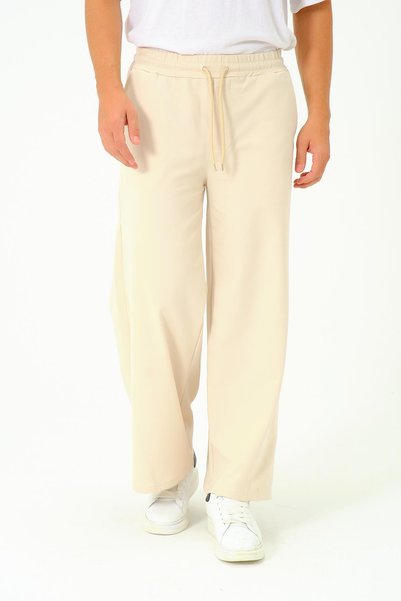 C&City Men's Oversize Elastic Baggy Sweatpants 786 Beige