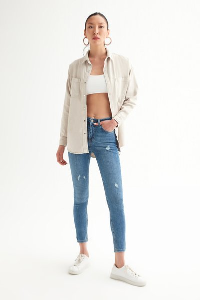 Açelya Okcu Lycra Skinny Jeans