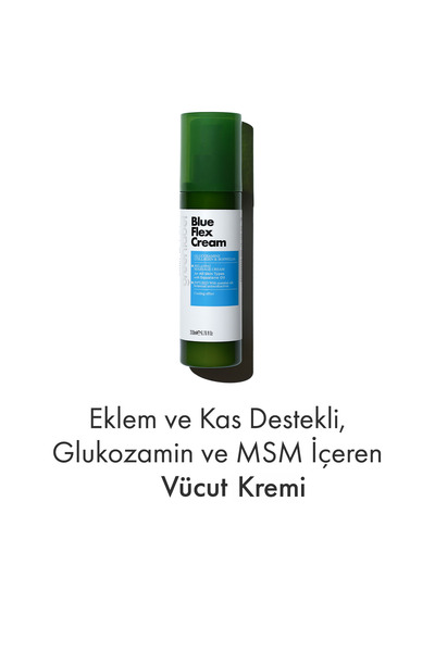 Blue Flex Cream - Köpek Balığı Kıkırdağı Glukozamin Glucosamine Msm Vücut Jeli Eklem Ve Kas 200 Ml.