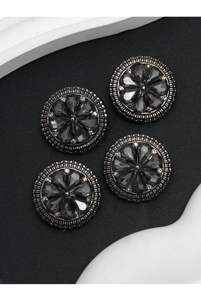 Choice 20MM-4pcs Black 4PCS/ Large Rhinestone Luxury Buttons Of Clothing Red ...