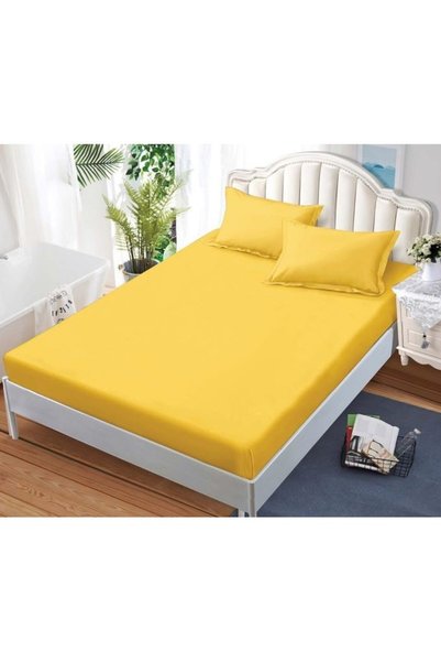 Pucioasa Set de husă de pat dublu și fețe de pernă, Pucioasa, uni, 3 piese, 2...